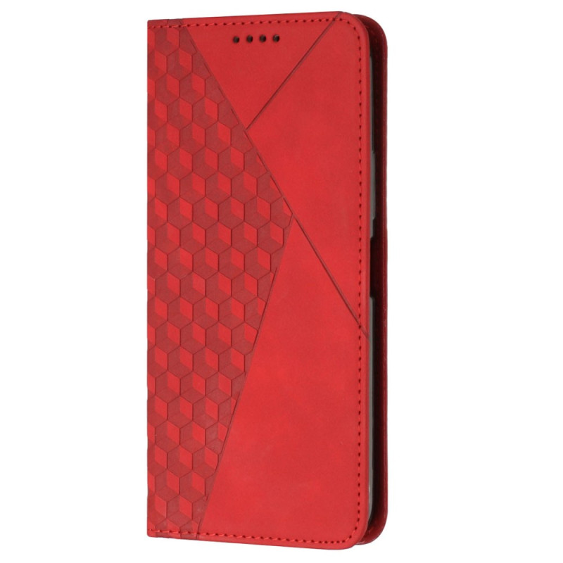 Flip cover Xiaomi Redmi 12C stijl leer 3D patroon