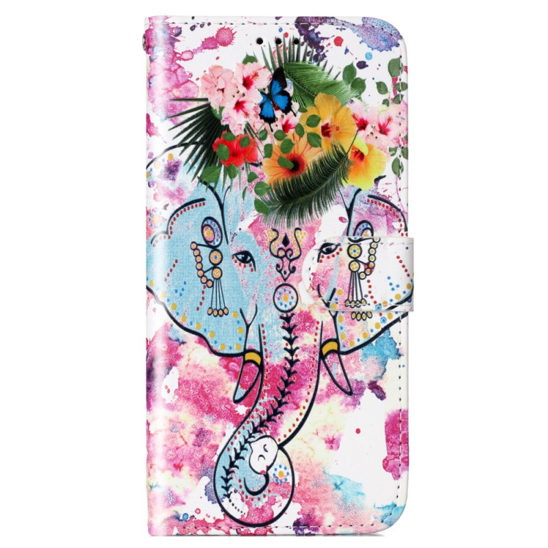 Sony Xperia 10 V Watercolour Elephant Strap Case