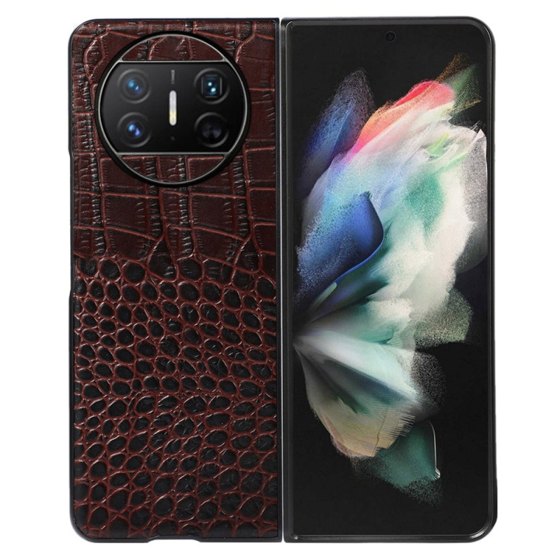 Cover Huawei Mate X3 Echt Leer Krokodil Stijl