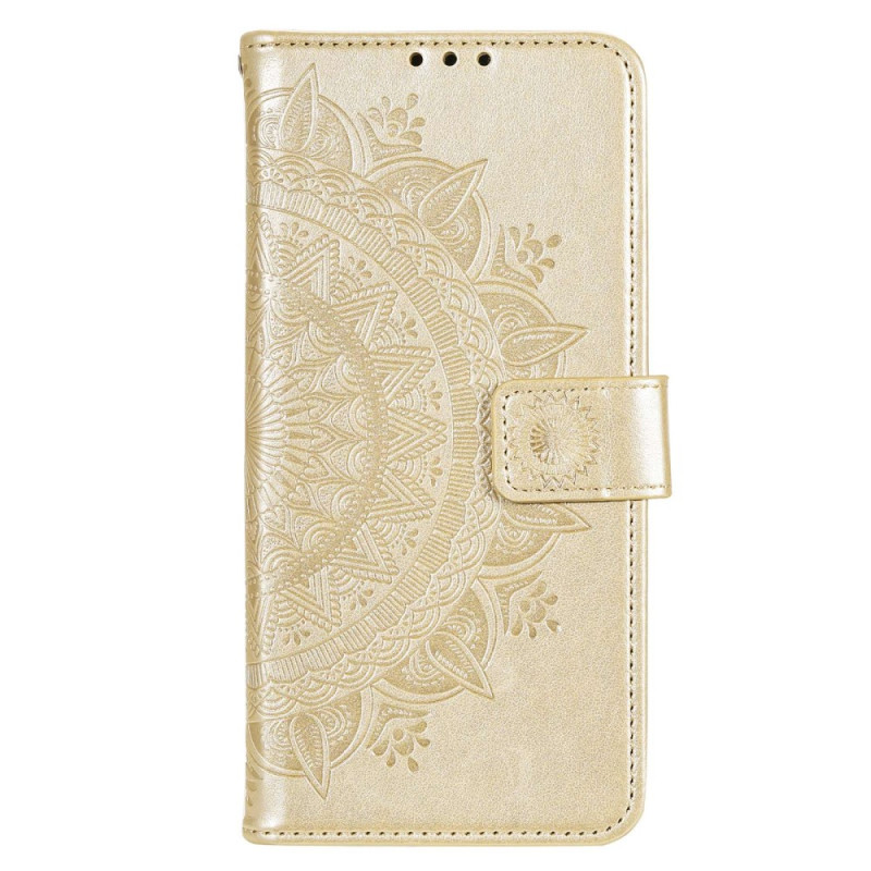 Moto G82 5G / G52 zon Mandala hoesje met riem