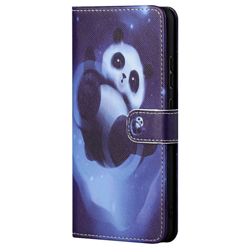 Moto G62 5G Panda in Space Strap Case