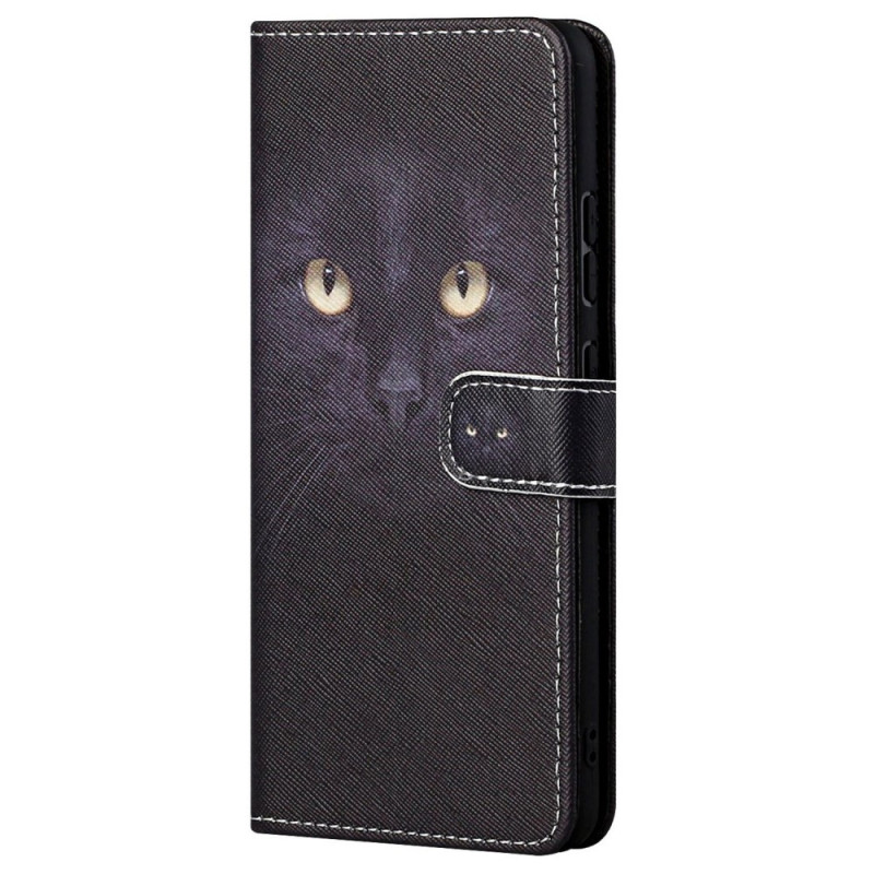 Moto G62 5G Zwart Cat Strap Hoesje