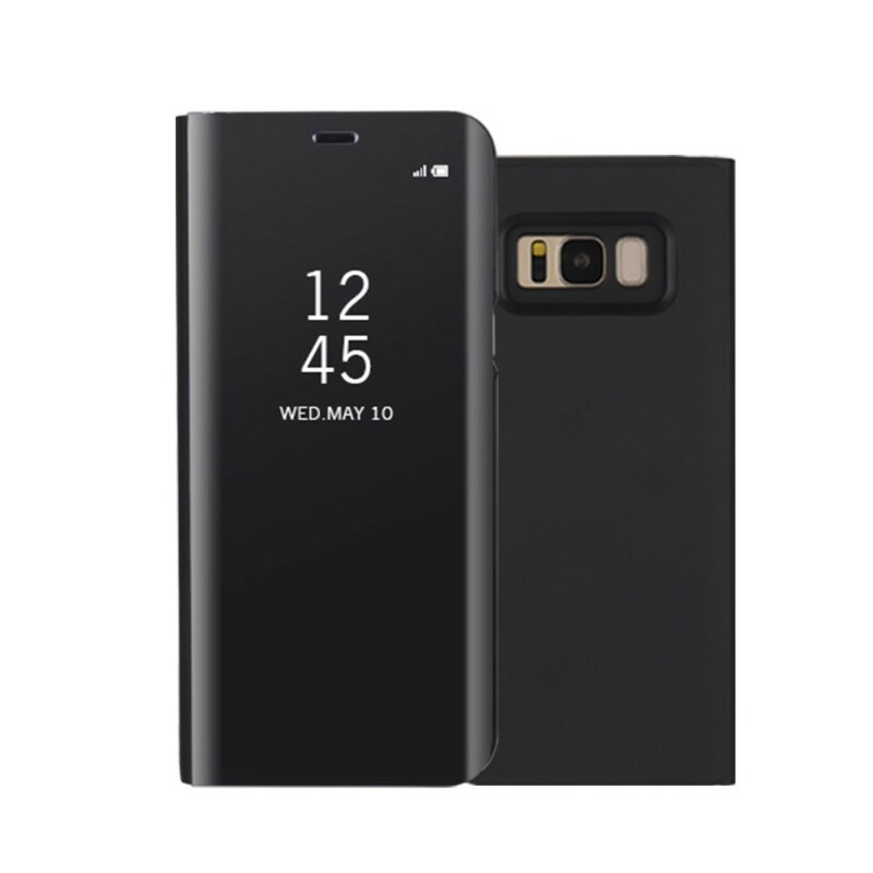 Bekijk Cover Samsung Galaxy S8 Plus Spiegel en Leder Effect
