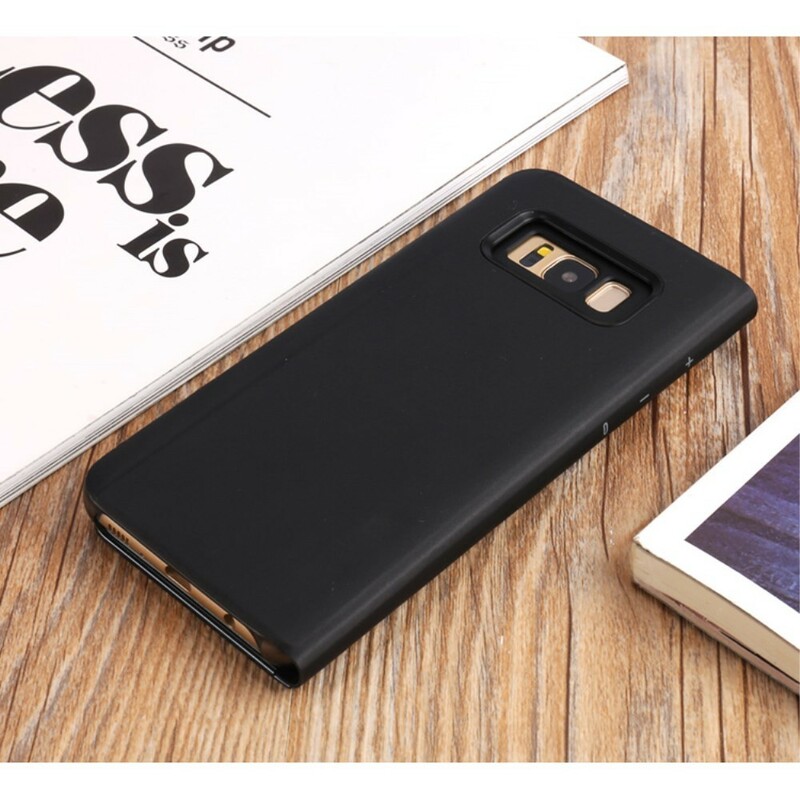 Bekijk Cover Samsung Galaxy S8 Plus Spiegel en Leder Effect