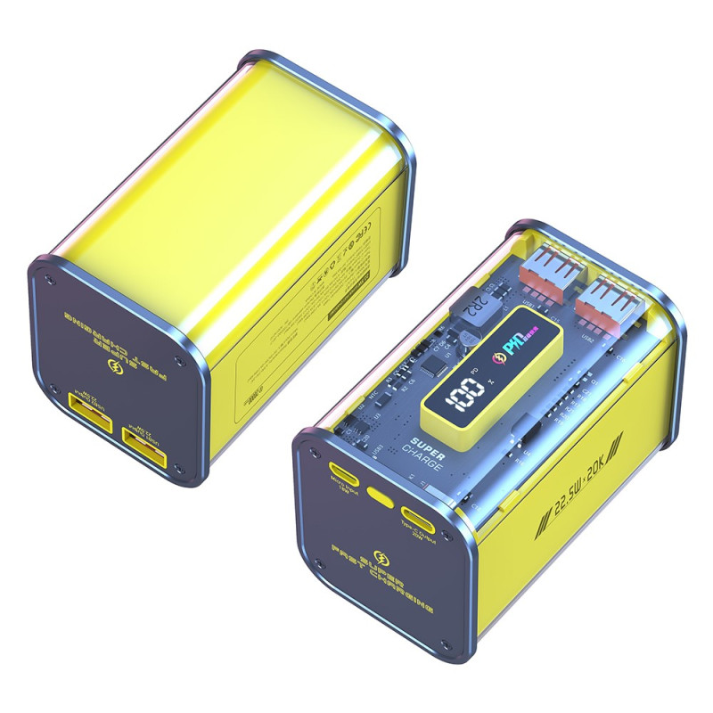 Externe batterij Transparant vermogen Digitaal display