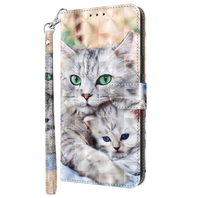 Xiaomi 13 Ultra Wit Cat Hoesje met Koord
