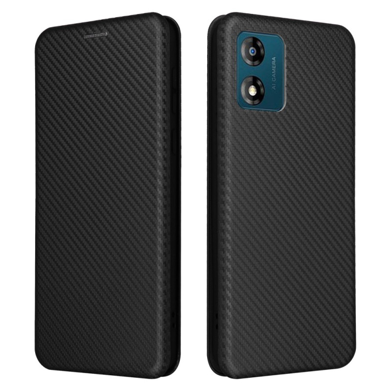 Flip Cover Moto E13 Koolstofvezel