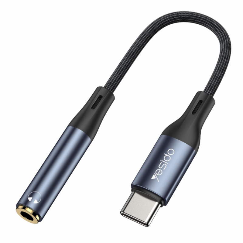 USB-C man naar 3,5mm vrouwelijke audio-adapter