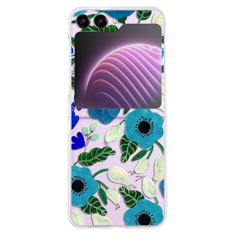 Samsung Galaxy Z Flip 5 Transparant Cover Mooie Bloemen