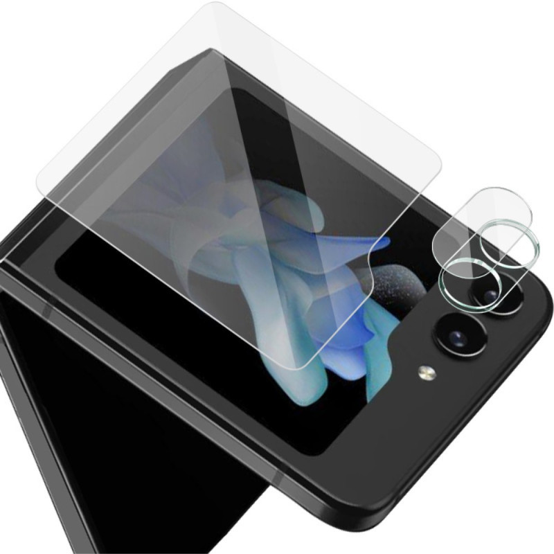 Gehard glas beschermende lens en achterkant scherm voor Samsung Galaxy Z Flip 5