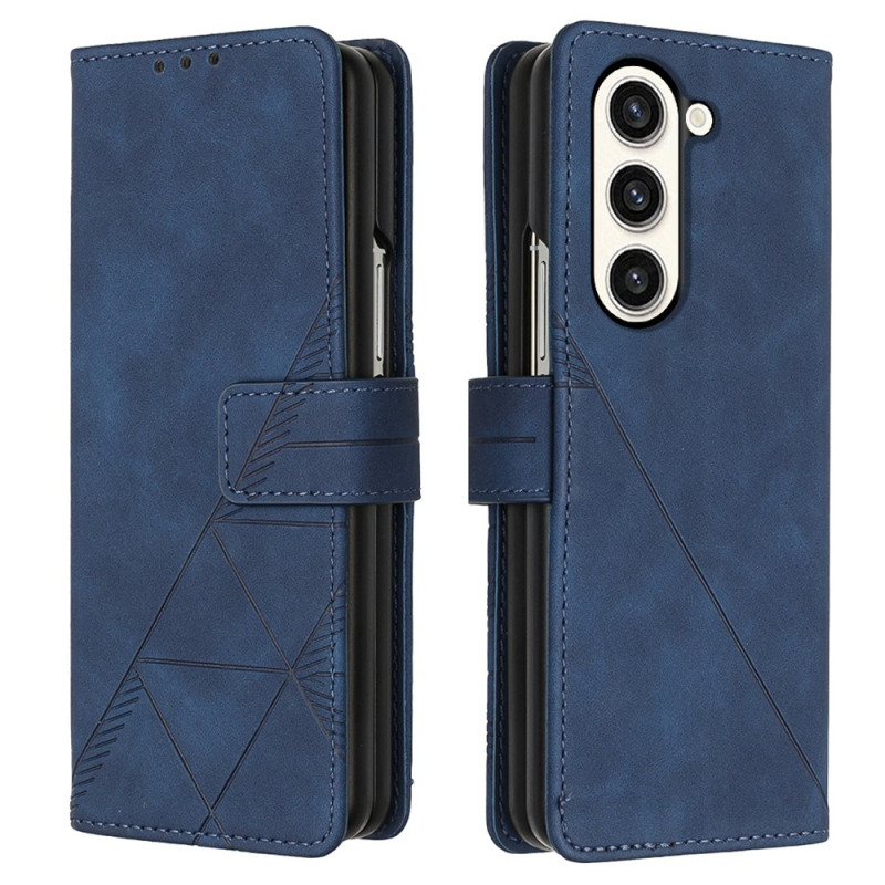 Samsung Galaxy Z Fold 5 Hoesje Driehoeken patroon