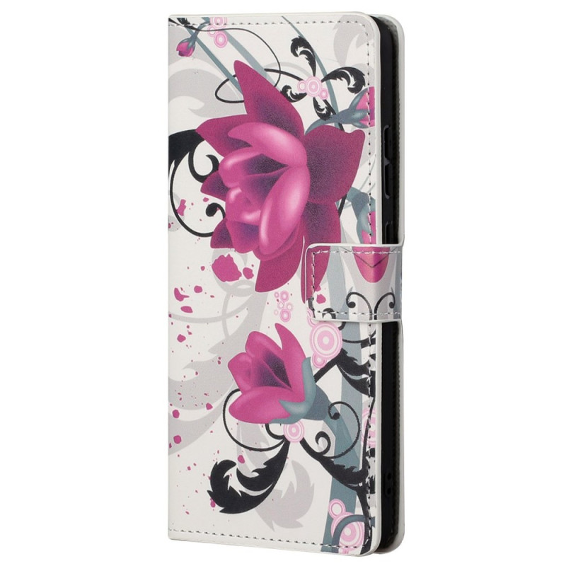 Moto G42 Tropical Bloemen Hoesje