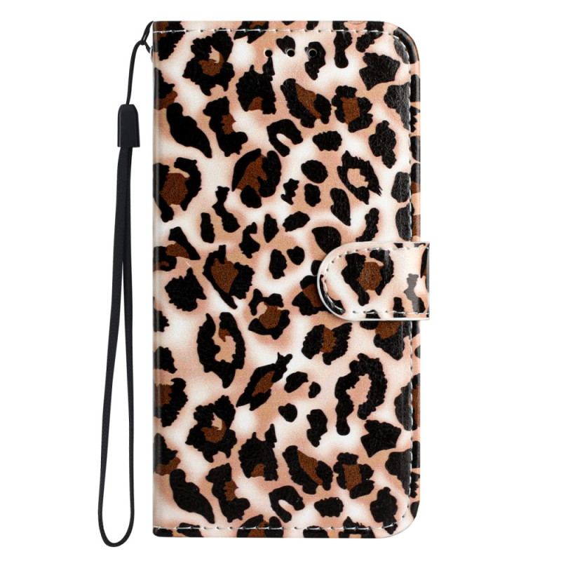 Luipaardprint Moto G22 Cover met Koord
