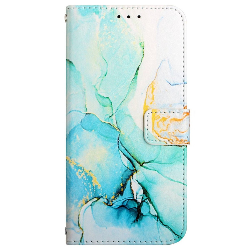 Moto G22 Marble Strap Hoesje