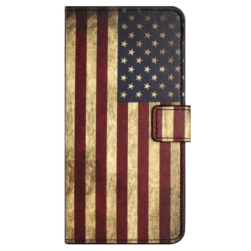 Xiaomi Redmi 12 Vintage Amerikaanse vlag hoesje
