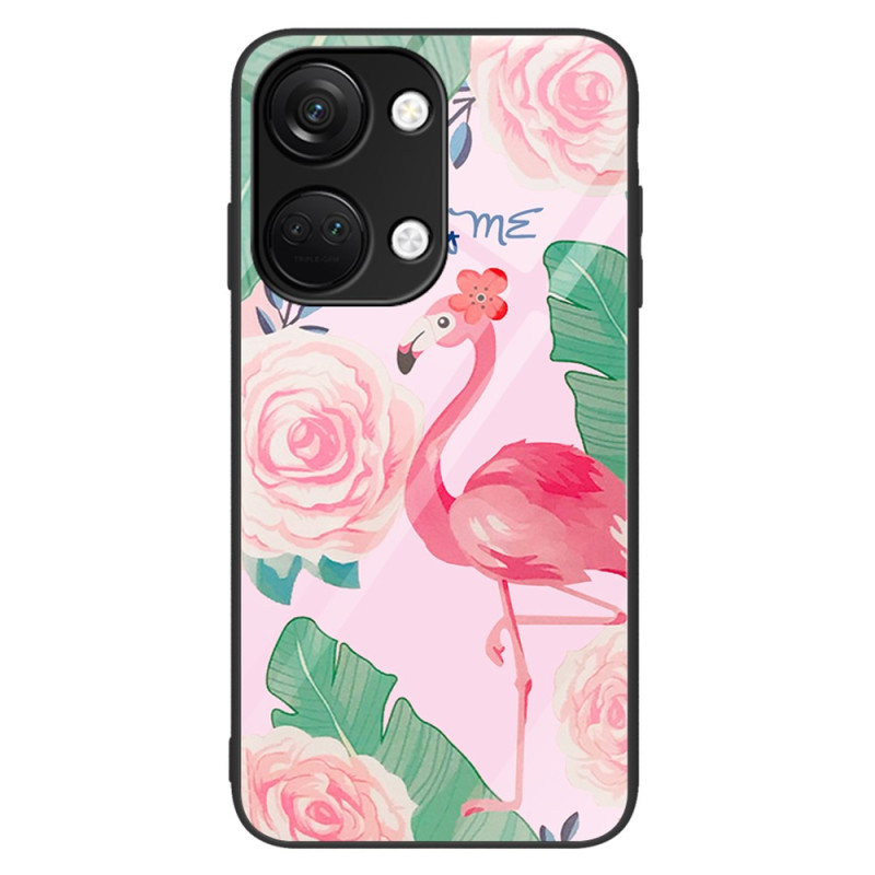 OnePlus Nord 3 5G Gehard Glas Roze Flamingo Case