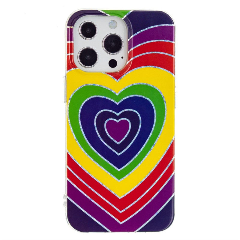 Psychedelisch hart iPhone 15 Pro hoesje