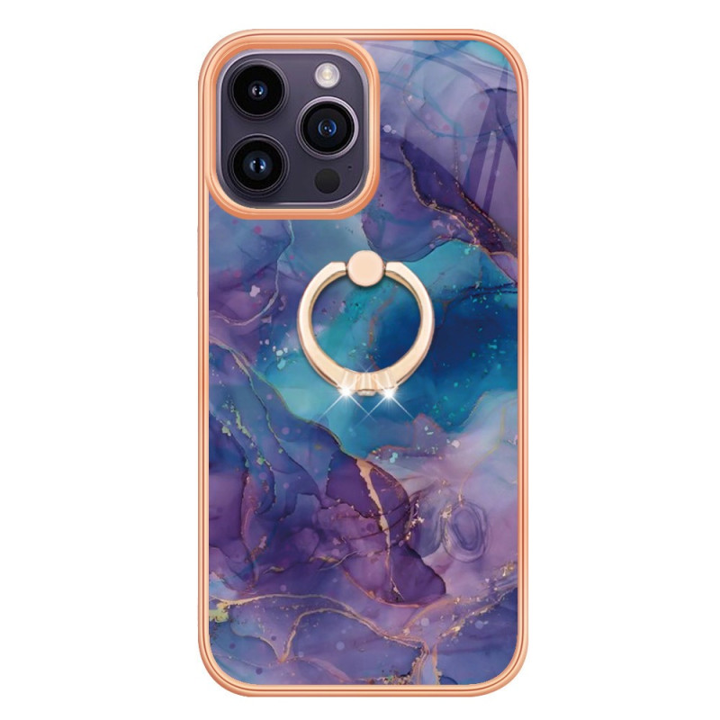 iPhone 15 Pro Max Marmer hoesje met steunring
