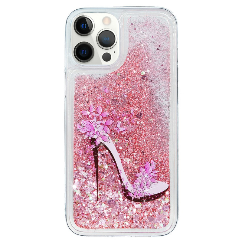 Hoesje iPhone 15 Pro Glitter Escarpin