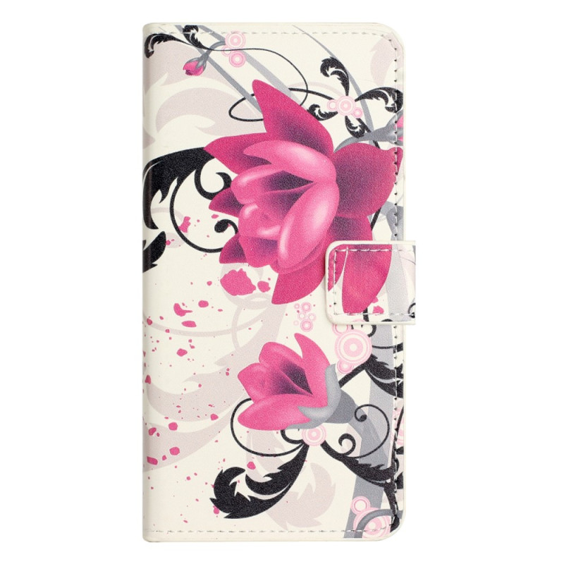 Hoesje iPhone 15 Tropische Bloemen