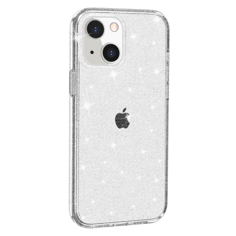 Transparant Glitter iPhone 15 Hoesje
