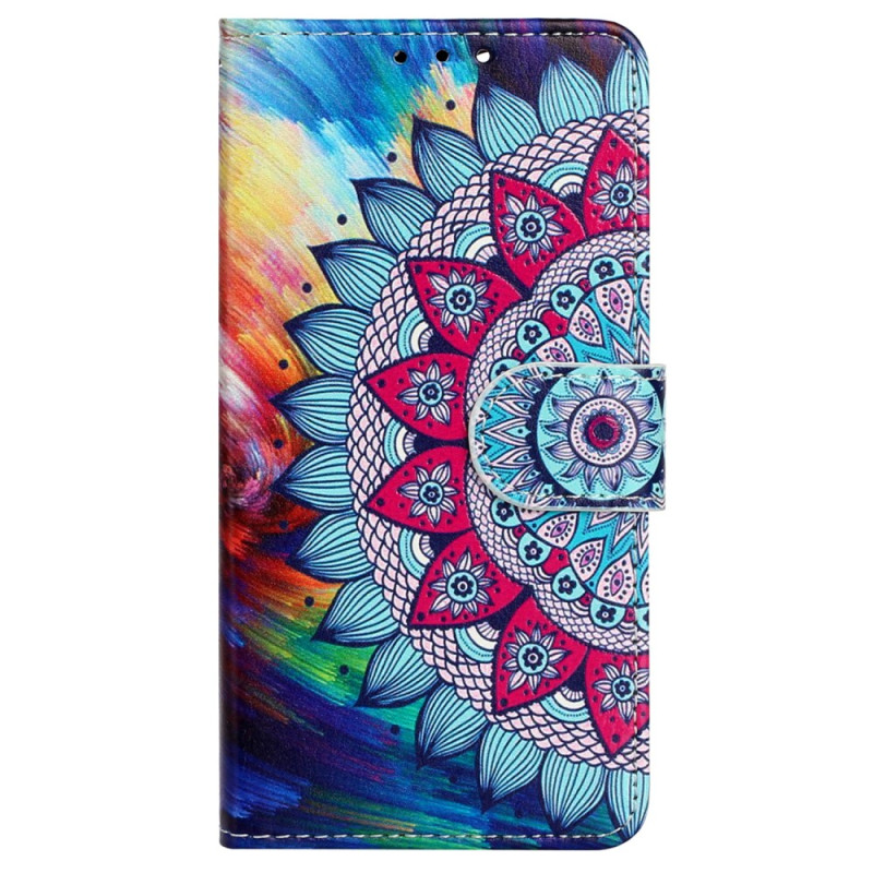 Hoesje iPhone 15 Plus Gekleurde Mandala met Koord
pje