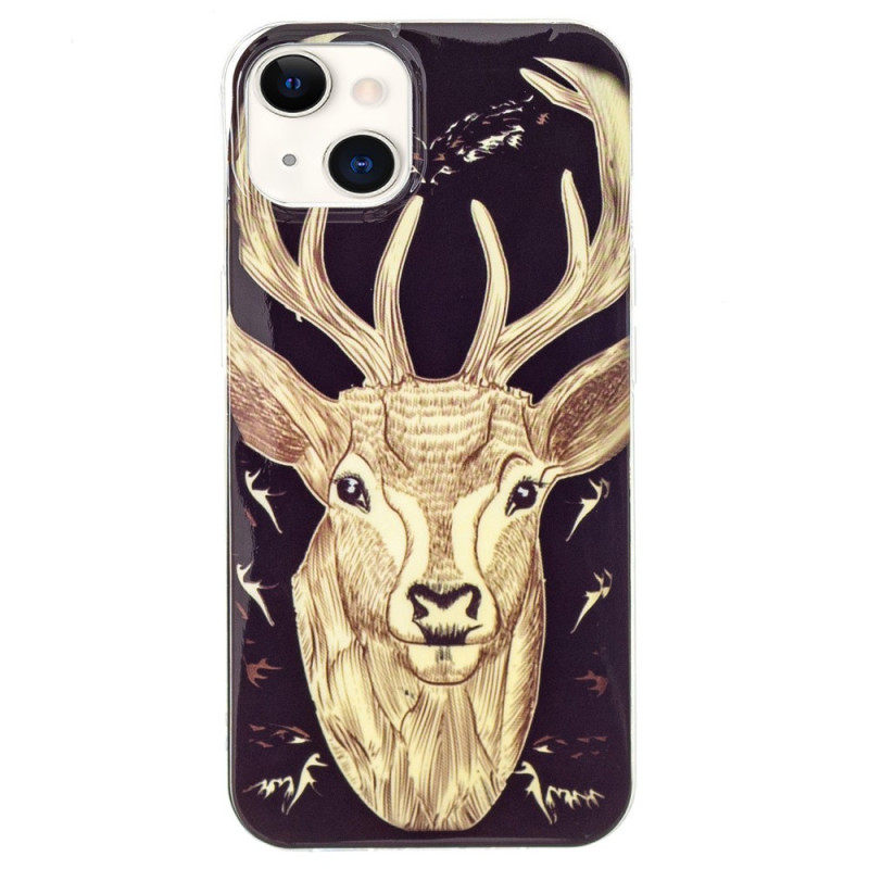 Fluorescerende Stag iPhone 15 Plus hoesje