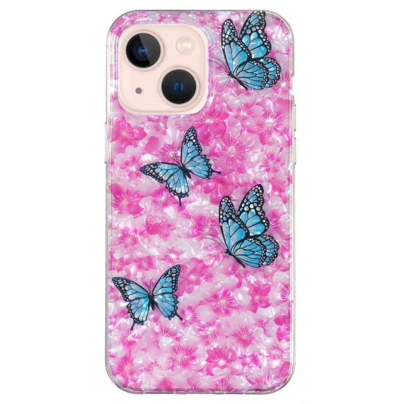 iPhone 15 Plus hoesje Bloemen en vlinders