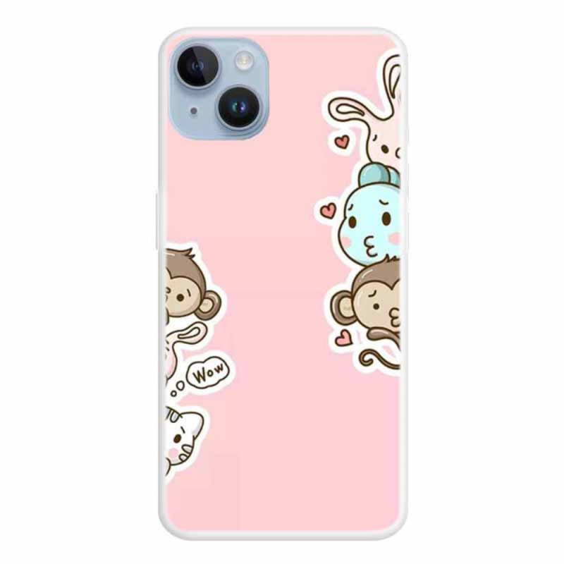 Hoesje iPhone 15 Plus Dieren Wow