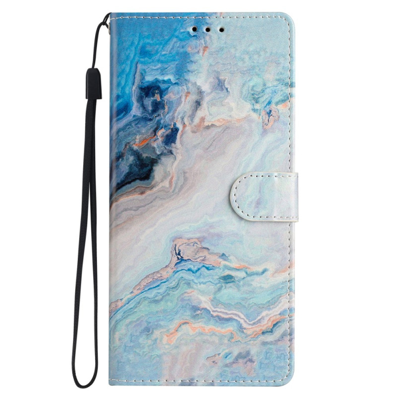 Hoesje iPhone 15 Pro Marmer gekleurd met bandje