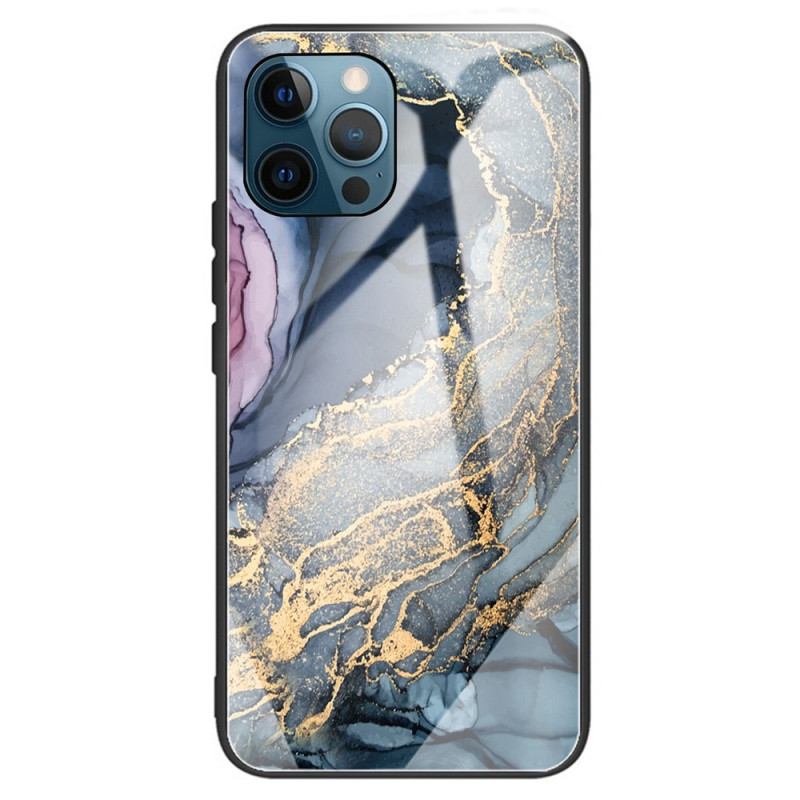 Hoesje iPhone 15 Pro Marmer van gehard glas