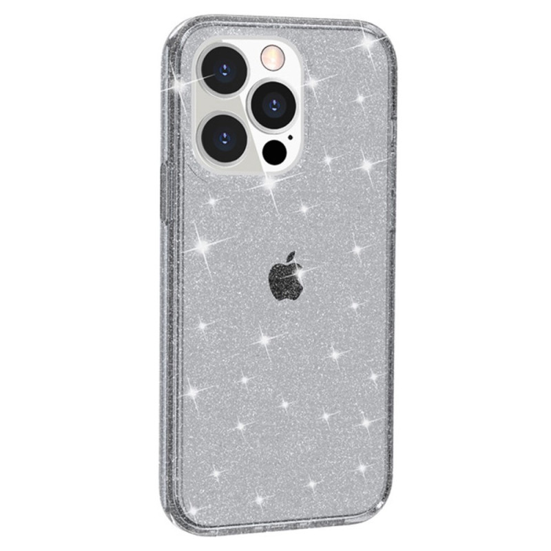 iPhone 15 Pro Doorzichtig Glitter Hoesje