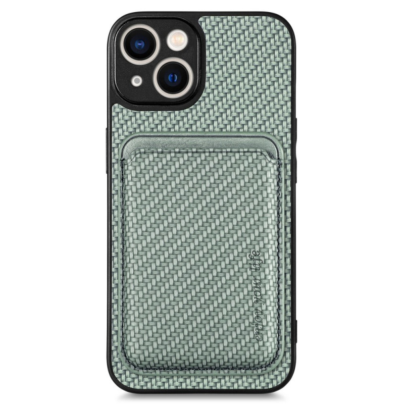 iPhone 15 Carbon Fibre Afneembare Kaarthoes