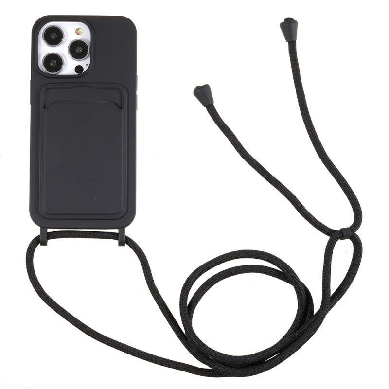 iPhone 15 Pro hoesje met koord en kaarthouder