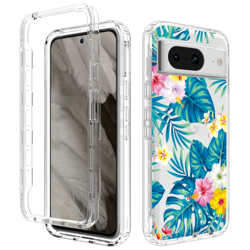 Google Pixel 8 Cover Bloemen Versterkt