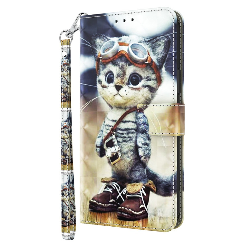 Google Pixel 8 Pro Aviator Cat Strap Case