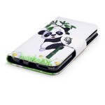 Samsung Galaxy S9 Hoesje Panda op Bamboe