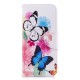 Samsung Galaxy S9 Plus Hoesje Beschilderde Vlinders en Bloemen Samsung Galaxy S9 Plus Hoesje Beschilderde Vlinders en Bloemen