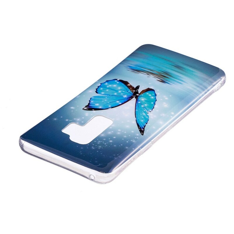 Samsung Galaxy S9 Vlinder Hoesje Blauw - Dealy