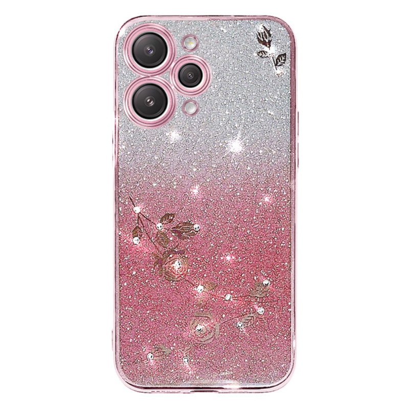 Xiaomi Redmi 12 5G / Poco M6 Pro 5G Roze Glitter Hoesje