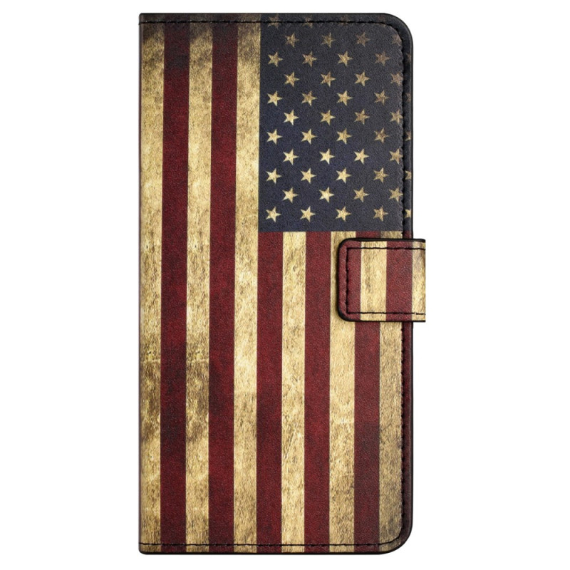 Samsung Galaxy S23 FE Etui Vintage Amerikaanse vlag