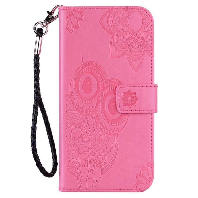 Samsung Galaxy S23 FE Mandala Uil hoesje en sleutelkoord