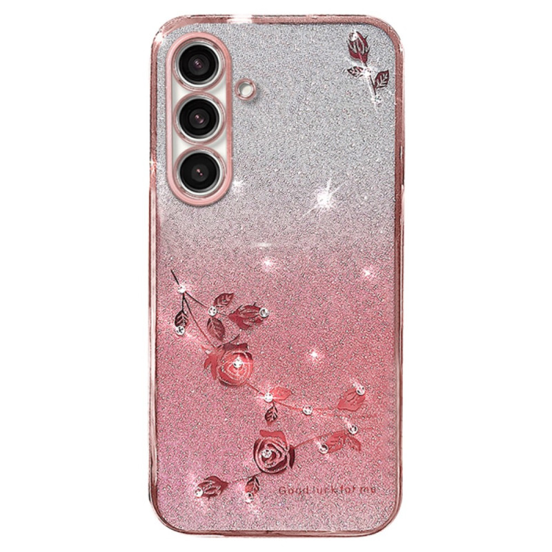 Samsung Galaxy S23 FE Roze Glitter Hoesje