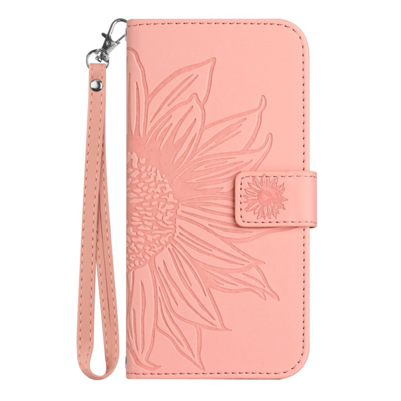 Samsung Galaxy S23 FE Zonnebloem Lanyard Hoesje