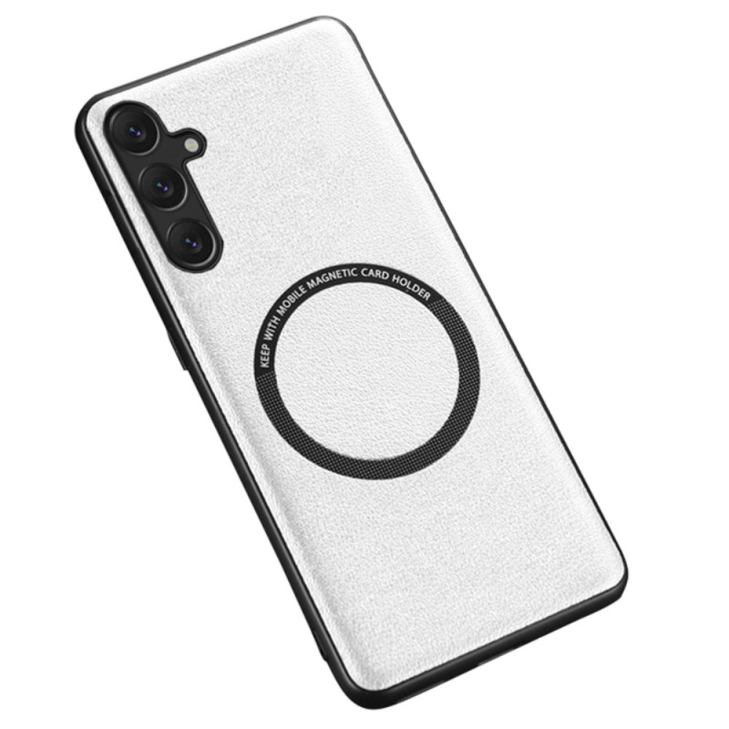 Samsung Galaxy S23 FE etui MagSafe compatibel leer
en stijl