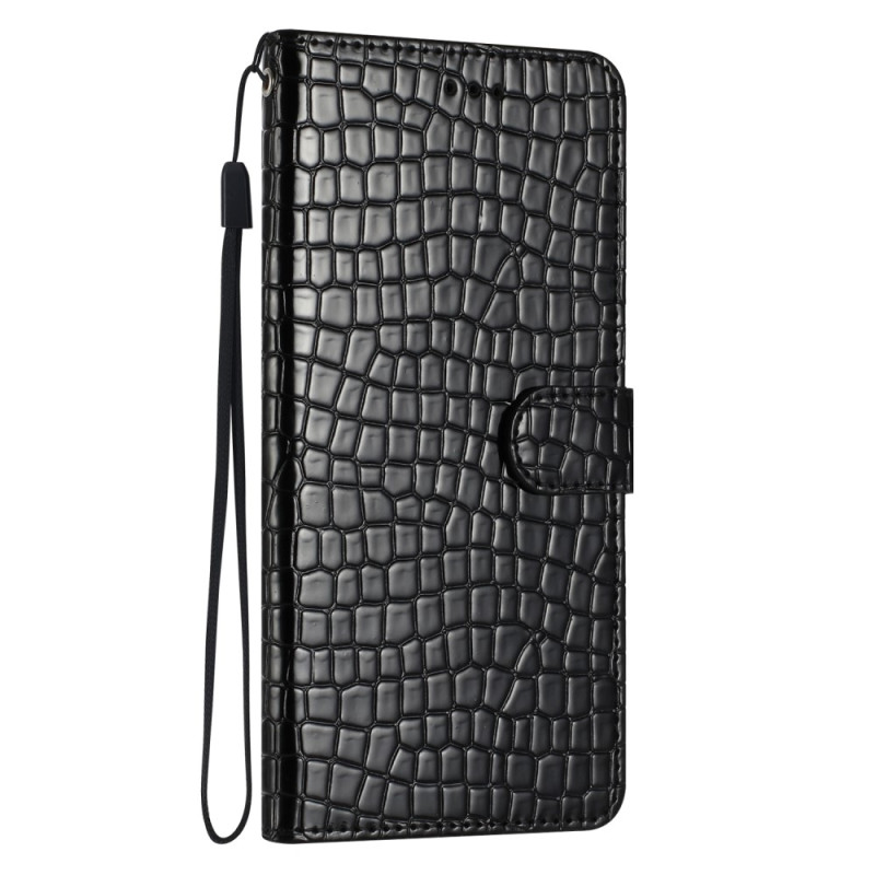 Samsung Galaxy S23 FE hoesje met krokodillenmotief en riem