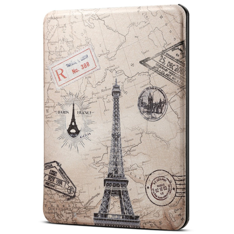 Kindle Paperwhite 5 (2021) Vintage Eiffeltoren hoesje