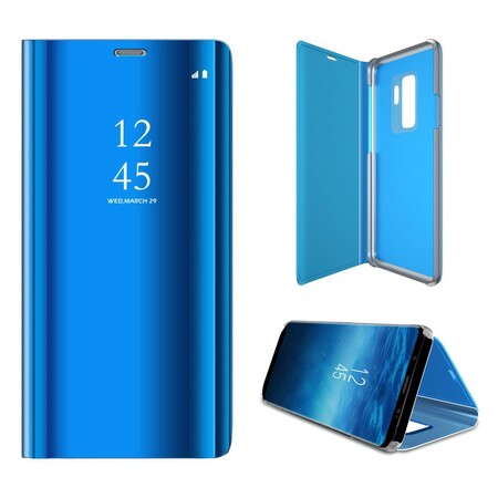 Bekijk cover Samsung Galaxy S9 spiegel en leer effect