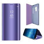Bekijk cover Samsung Galaxy S9 spiegel en leer effect Bekijk cover Samsung Galaxy S9 spiegel en leer effect