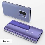 Bekijk cover Samsung Galaxy S9 spiegel en leer effect Bekijk cover Samsung Galaxy S9 spiegel en leer effect